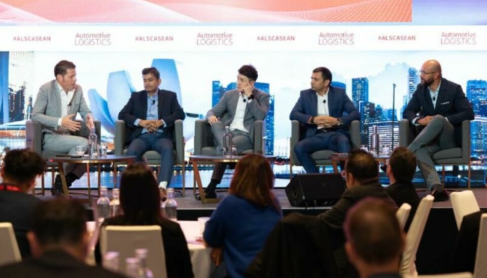 (From left to right) Automotive Logistics' Christopher Ludwig, Ford's Sanjeev M A, Schaeffler's Tuan Vi, Aumovio's Rahul Singh and Ascent's Luis León Digitalisation Panel Chris Automotive Logistics Sanjeev MA Ford Tuan Vi Schaeffler Rahul Singh Aumovio Luis León Ascent ALSC ASEAN