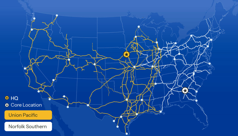 Proposed UP-NS combined network if merger is approved