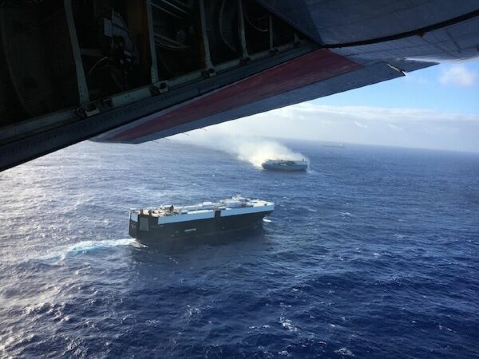 Fatal ship fire leaves Nissan vehicles stranded USCG_SincerityAce