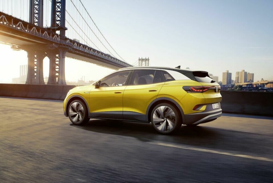 VW puts carbon-neutral exports top of agenda for EV deliveries to the US VW_ID.4_yellow