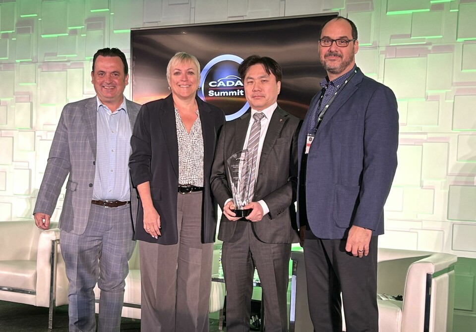 In February this year MMSCAN president and CEO Kenji Harada joined director of sales operations Barb Collins in accepting the Most Improved in Overall Satisfaction award for OEMs with 100 or fewer dealerships by the Canadian Automobile Dealers Association (CADA) Dealer Satisfaction award