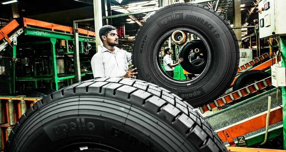Apollo Tyres is one of the largest tyre manufacturers in the world and has sales functions in 100 countries across Asia, Europe and North and South America sustainable ISO 20400_tyres