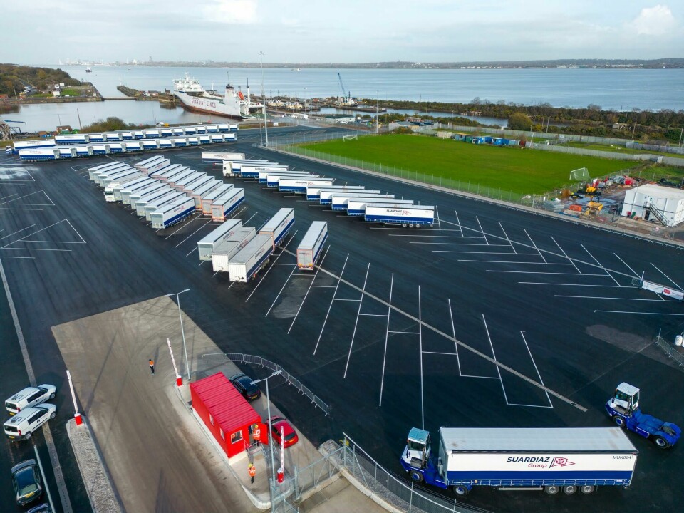 The Green Automotive Hub is located on a 3.8-hectare site at Queen Elizabeth II Dock in Eastham, UK GreenHub_trailer park