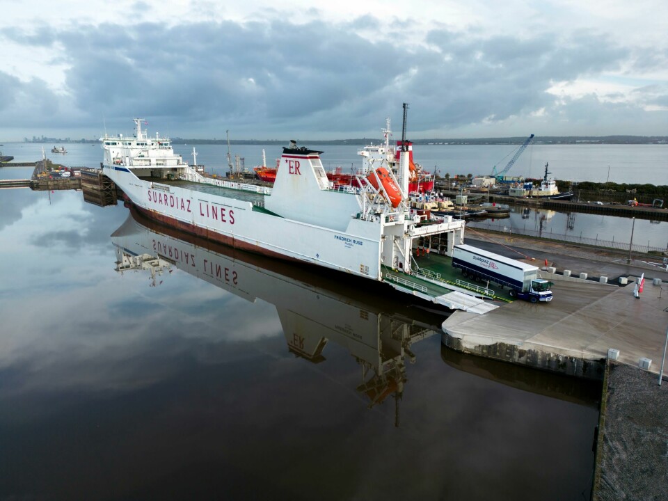 Each vessel moving between Spain and the UK will be able to take up to 95 trucks GreenHub_vessel berth