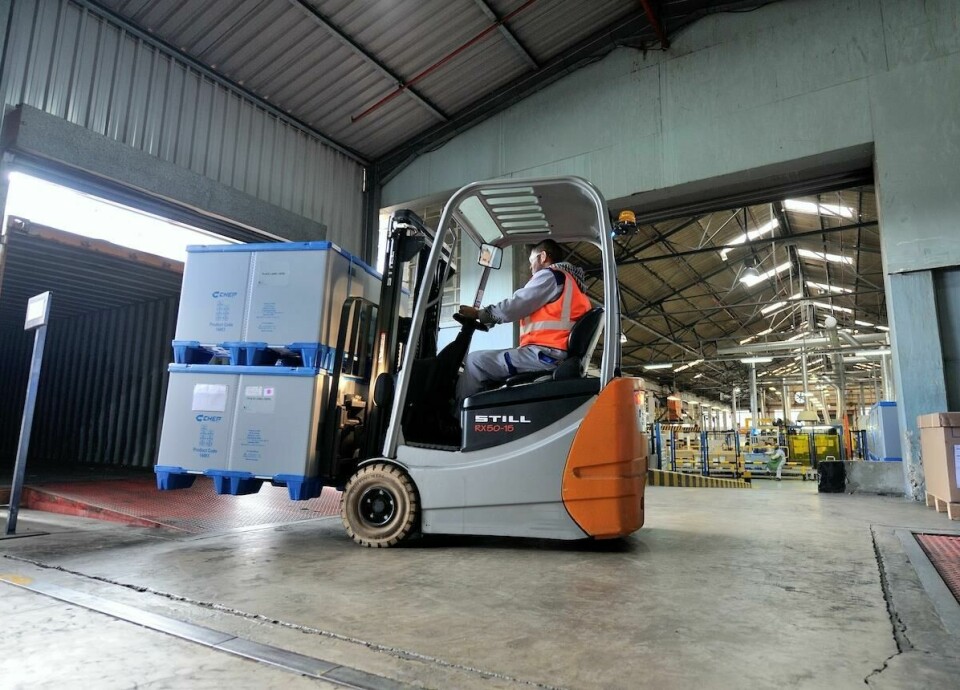 A Lucid approach to sustainable packaging Chep_boxes_forklift