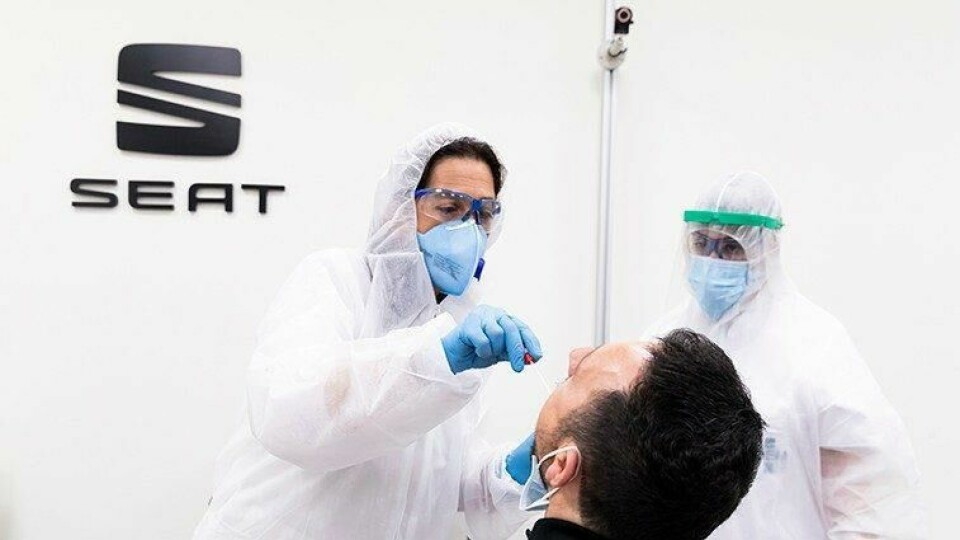 Seat to restart production this week Seat PCR testing