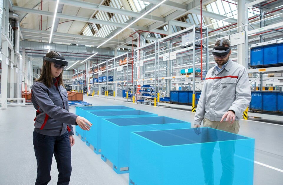 Audi using augmented reality for logistics and production planning Audi Augmented Reality