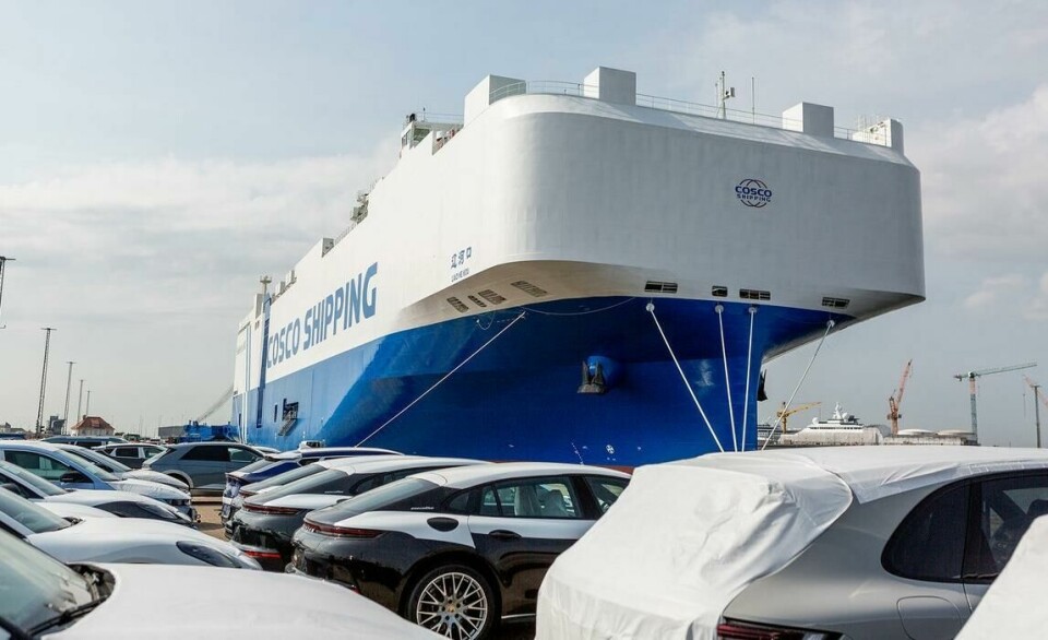 Cosco is aiming to make two vessel calls a month at Bremerhaven with vehicle and rolling equipment exports from China cosco_blg-img_decb14f7c4