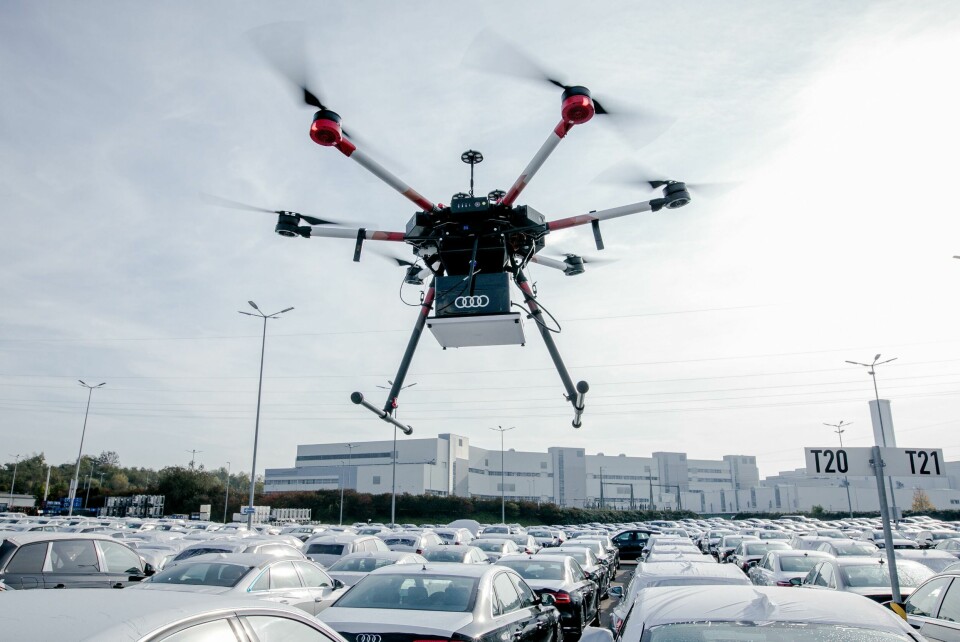 Audi using drone to locate vehicles at Neckarsulm A203847_medium