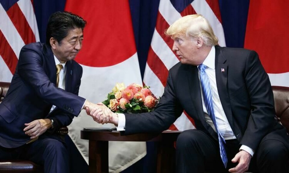 US-Japan trade deals ignore automotive tariffs for now Abe_Trump-news-bilat