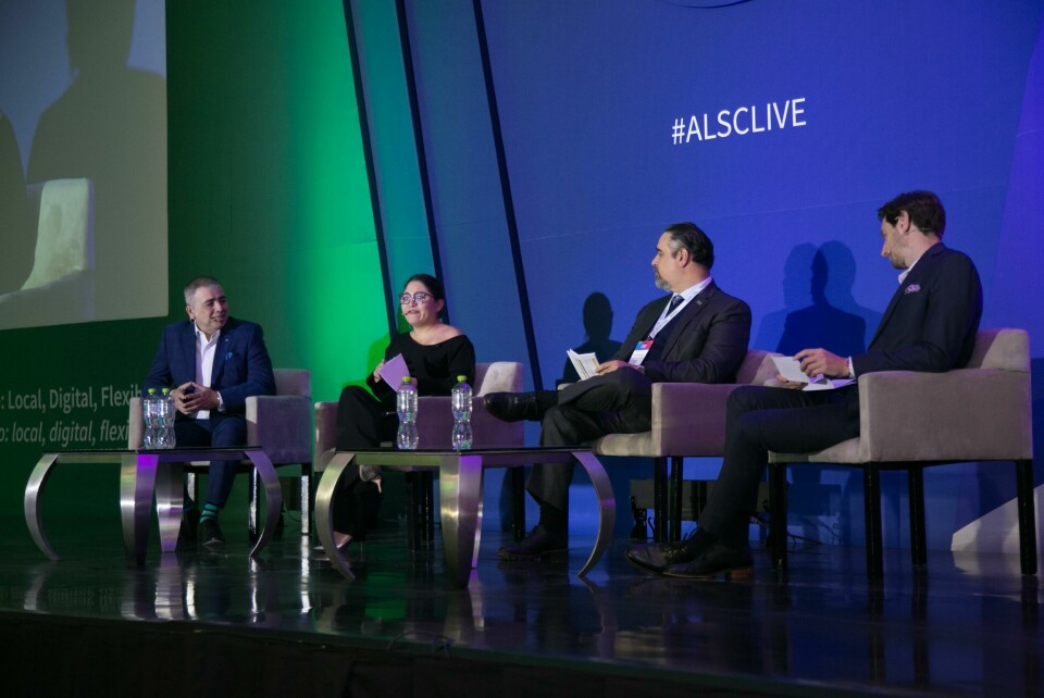 Left to right: Francisco Bravo Gomez, Audi Mexico; Pamela Osornio, Rhenus Logistics; Erick Reynoso; Penske Logistics; Richard Logan, Automotive Logistics ALSC Mexico_Session 11_01