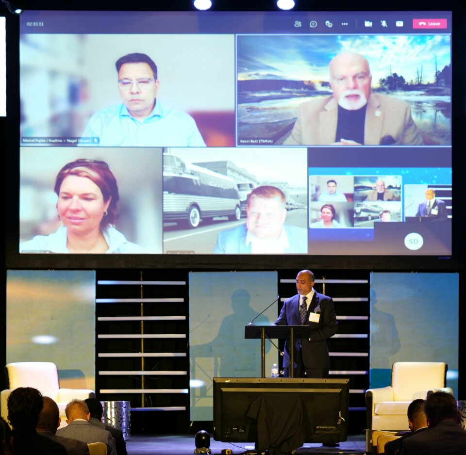 Speakers on sustainability joined ALSC Global Live by remote link P1187617