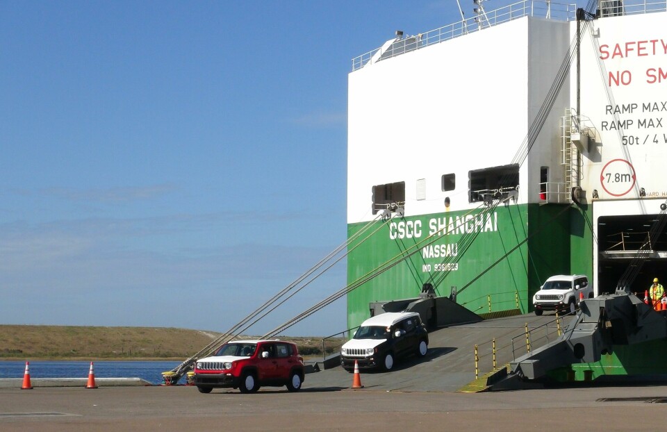 Jaxport worked with terminal operators to secure space for volume fluctuations through last year JAXPORT_JeepFiat1