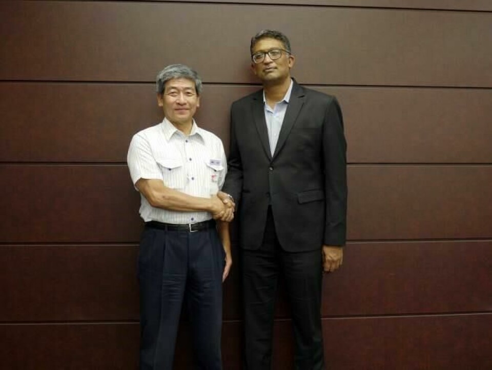 Seino Holdings’ president Yoshitaka Taguchi (left) and Mahindra Logistics’ president Rampraveen Swaminathan Seino_Yoshitaka_Taguchi Mahindra Logistics_Rampraveen_Swaminathan