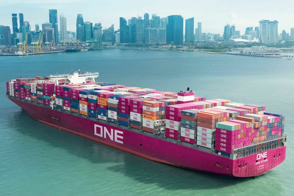 A capacity crisis in container shipping Ocean Network Express container vessel