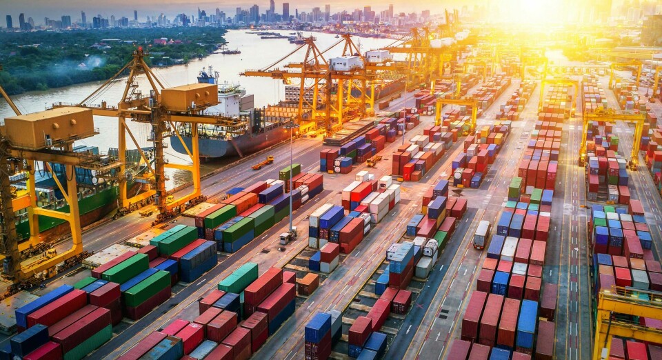 A capacity crisis in container shipping containers at port