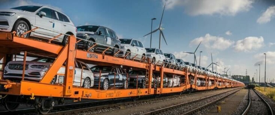 Volvo has moved significant volumes of vehicles from road to rail in the effort to reduce logistics emissions Volvo_image_02