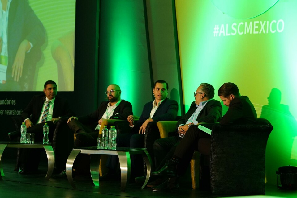 Pictured (left to right): Kaizad Dalal, Maersk; Roberto Zavala, Wallenius Wilhelmsen; Chris Eudave, Nissan Mexicana; Hector Martinez, Honda de México; Christopher Ludwig, Automotive Logistics Hitting the accelerator panel