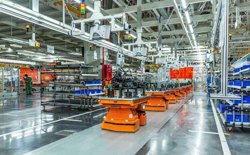 SAIC VW is developing an in-house control system to capture data on autonomous mobile robots SAIC VW_automation
