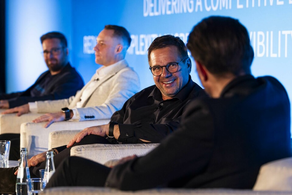 (L to R) Gabriel Werner, Vice-President of Manufacturing - Blue Yonder; Adam Jones, Director of Sector Strategies - Unipart Group; Torsten Müller, Senior Director, Supply Chain International - AUDI AG. FRPIC_240320_ALSC_Europe_203