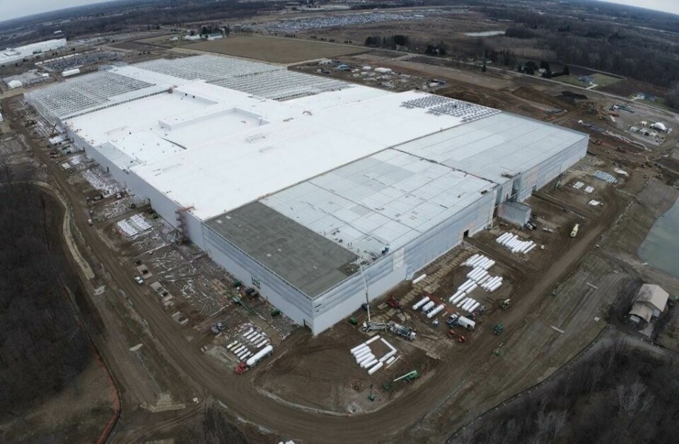 Construction of the Lansing battery cell plant began in 2022 Ultium-Cells-Lansing-Michigan