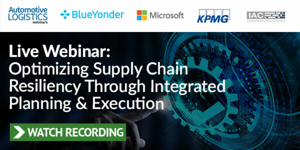 Watch Webinar Recording: Optimizing Supply Chain Resiliency Through Integrated Planning & Execution Email banner WATCH RECORDING CTA 600x300