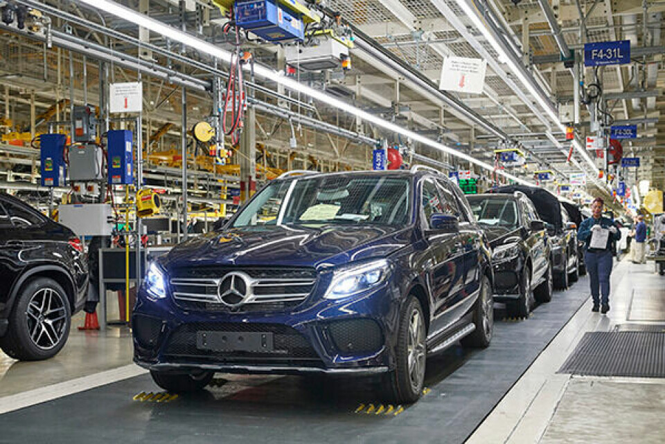 Mapping for Mercedes Tuscaloosa-production-line