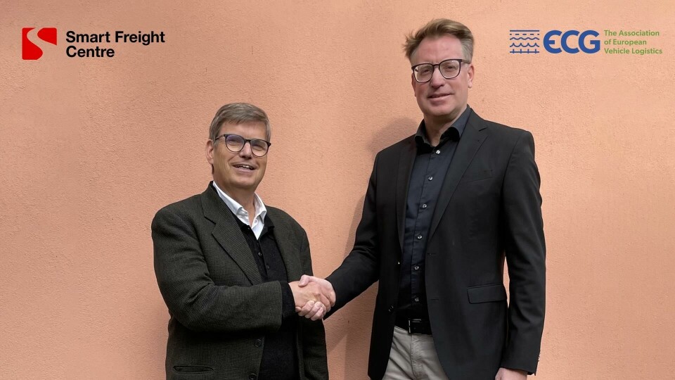 Christoph Wolf, CEO of Smart Freight Centre (left) and Frank Schnelle, executive director of ECG Christoph Wolf Frank Schnelle