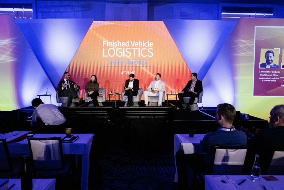 How to democratise data and enable transparency in FVL FVL NA 2024 (L to R) Sean Baltazar, RPM; Lisa Kline, Subaru of America; Christopher Ludwig, Automotive Logistics; Paul Roosen, Ford; Christoph Seitz, DP World Logistics