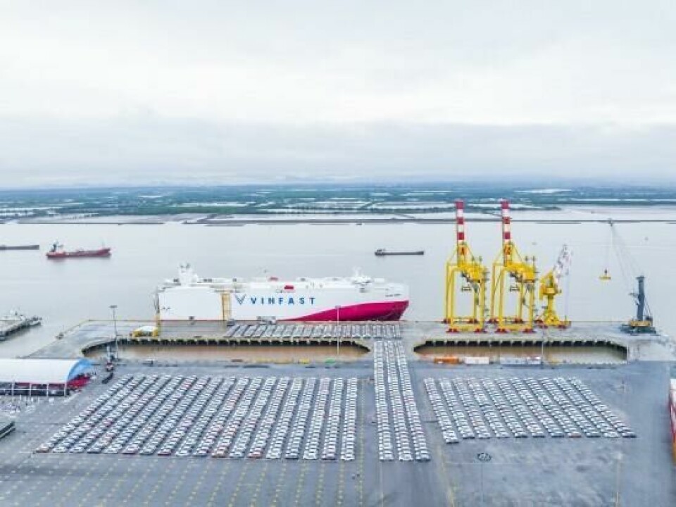 The first Vinfast exports for the US have left Vietnam and will be delivered to customers in December VinFast_exports-1