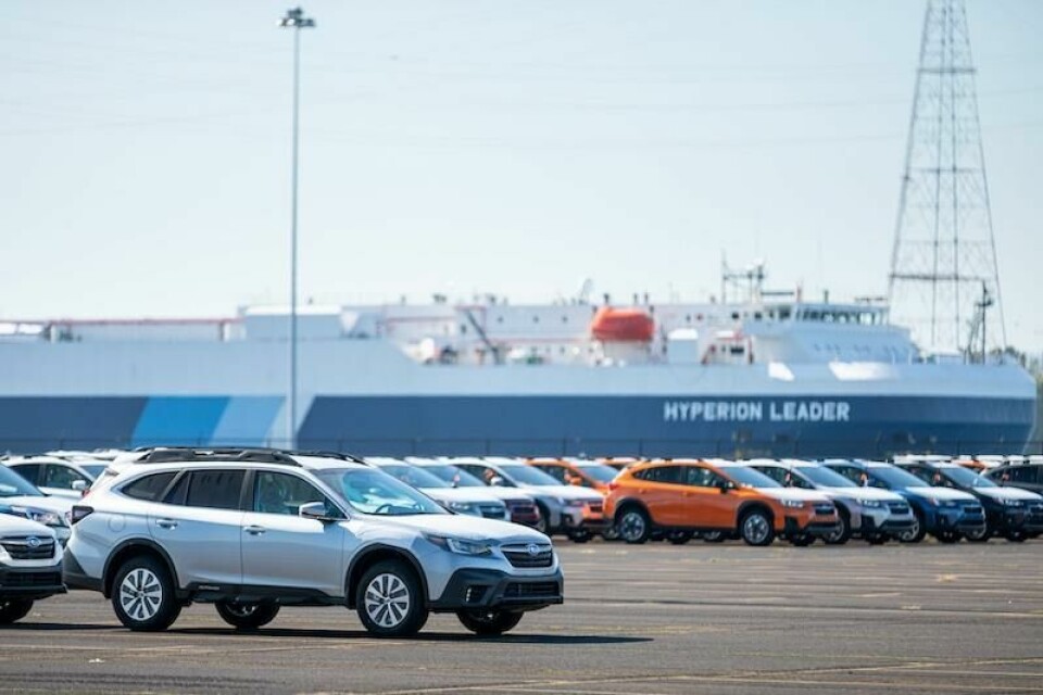 Subaru of America is pacing 675,000 units in annual volume currently, with a relatively even split between imports and vehicles produced in the US Subaru of America imports