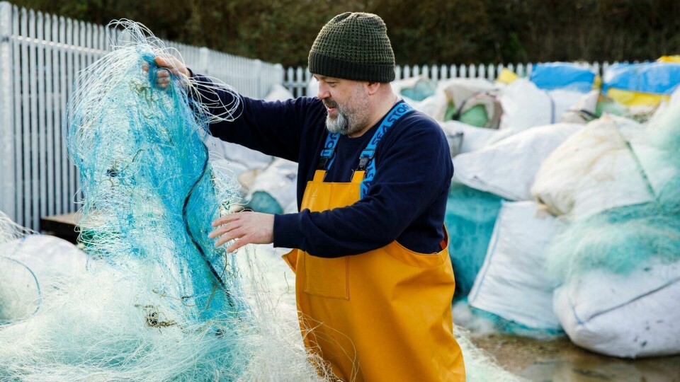 Ian Falconer, CEO, Fishy Filaments with end-of-life fishing nets Ian Falconer Nets