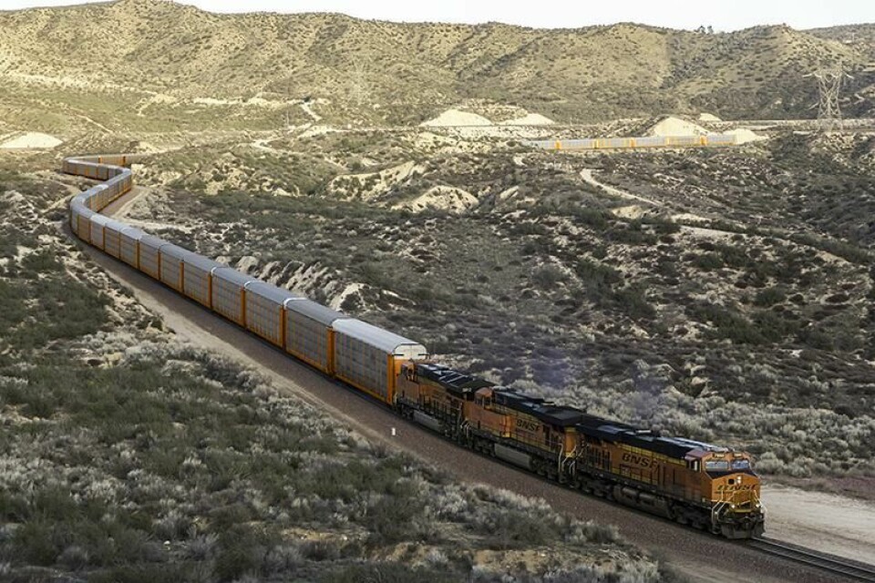 The rail industry in US is currently struggling with staffing levels and recruitment Auto Rack Train