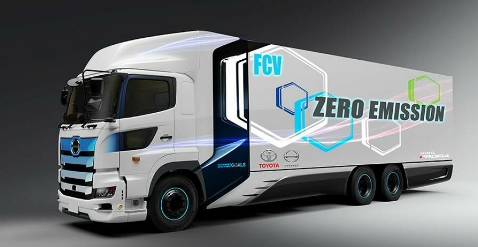 Toyota to trial heavy-duty fuel cell trucks for parts shipments Toyota Hino FCET fuel cell electric truck