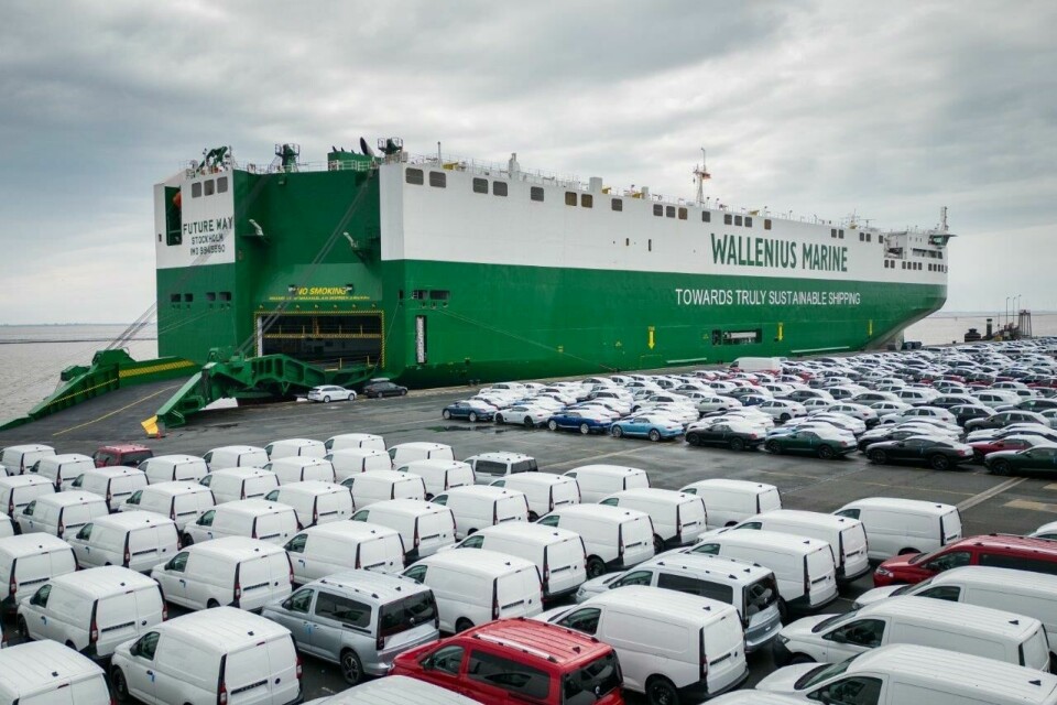 Emden port exclusively handles VW Group volumes and moved 1.2m last year Emden_DJI_0521