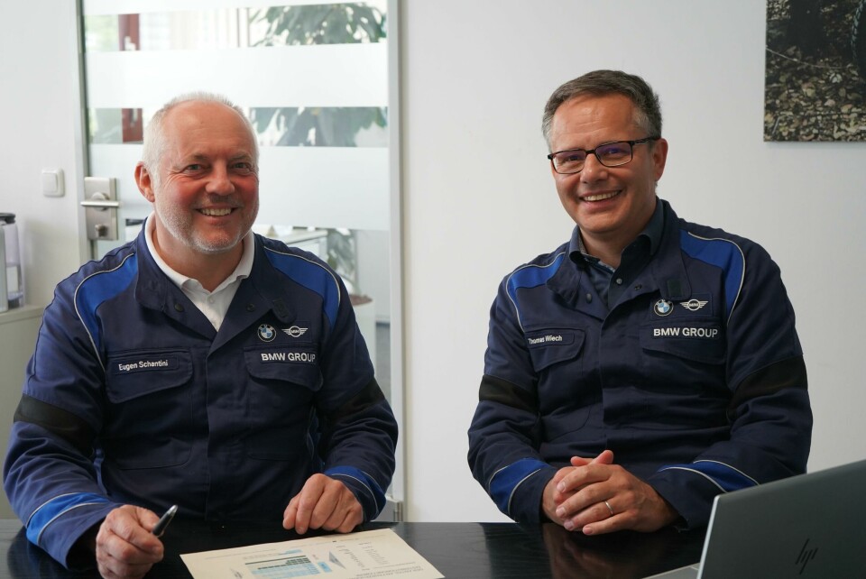 Eugen Schantini (left) and Thomas Wiech are responsible for BMW Group’s entire outbound transport network and believe it is important to know the location of every single vehicle in the network 2