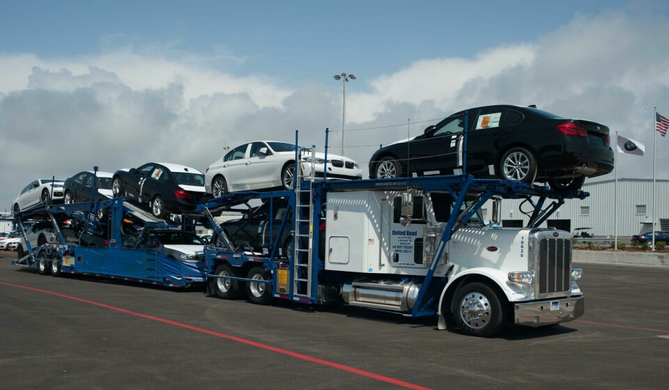 BMW Group has a vehicle distribution centre at the US port of Galveston for vehicle distribution across four states Truck delivery Galveston