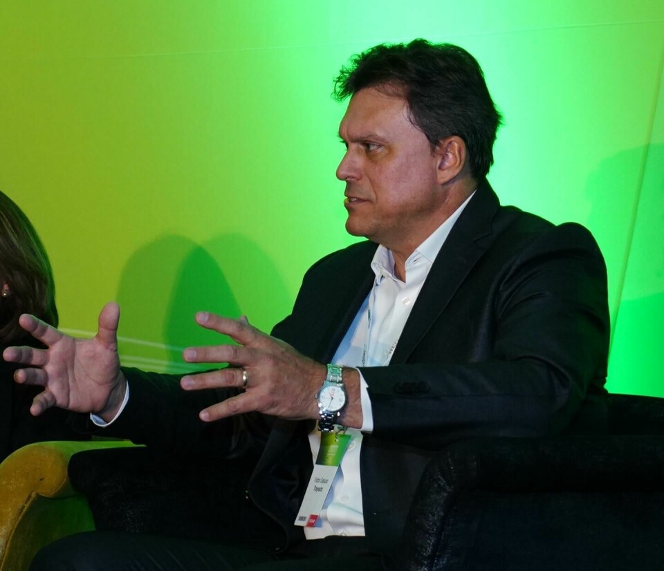 Victor Salazar, TrayectoVictor Salazar, international chief commercial officer at Mexico’s largest freight transport company, Trayecto speaking on stage at Automotive Logistics & Supply Chain Mexico 2024 Victor Salazar, Trayecto