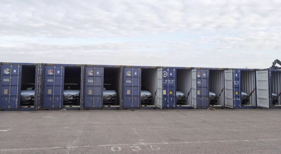 BMW trials vehicle exports by rail from Germany to China Changjiu container BMW rail China export