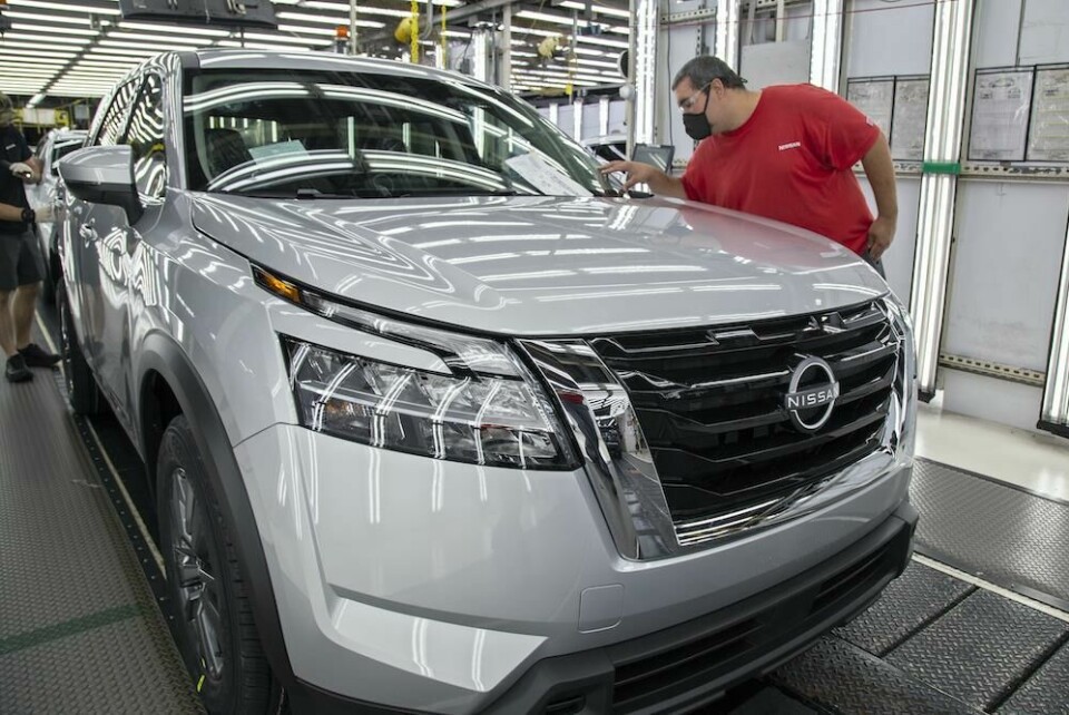 Production of the 2022 Nissan Pathfinder at Smyrna 2022 Nissan Pathfinder SOP - image 02