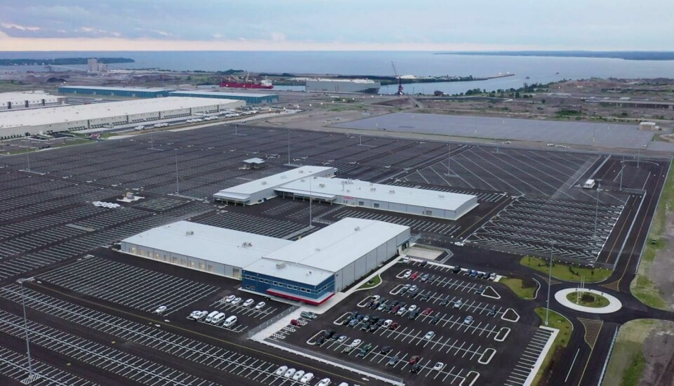Volkswagen Group of America’s vehicle processing centre at the Tradepoint Atlantic vehicle terminal at the port of Baltimore VolkswagenGroupofAmericaopensnewTradepointAtlanticvehicleterminalatPortofBaltimore