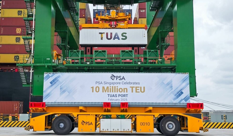 PSA has processed 10m containers at Tuas port so far and is aiming at annual handling of 65m by 2040 250224-Tuas-Port-10mil-TEUs