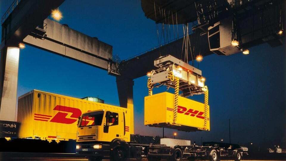 DHL is using a Global Control Tower in Detroit to provide greater visibility on inventory flows DHL_container