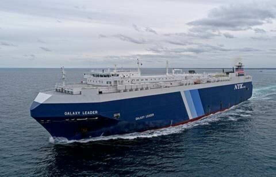 The Galaxy Leader was en route from India to Turkey when it was hijacked by Houthis in November 2023 nyk_galaxy_leader