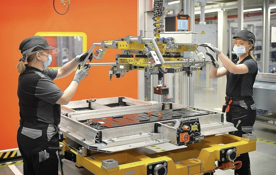 Production of battery systems for the compact Mercedes-EQ models at the Mercedes-Benz plant in Jawor, Poland Merc Benz battery production at Jawor