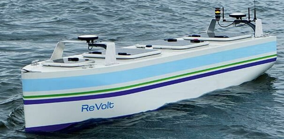 As part of its research into autonomous technology, DNV GL has developed a vessel concept called Revolt. Credit: DNV GL ReVolt, DNV GL