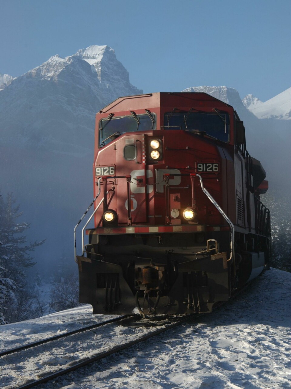 CP services need to tackle harsh weather conditions while transporting finished vehicles. Credit: CP Canadian Pacific