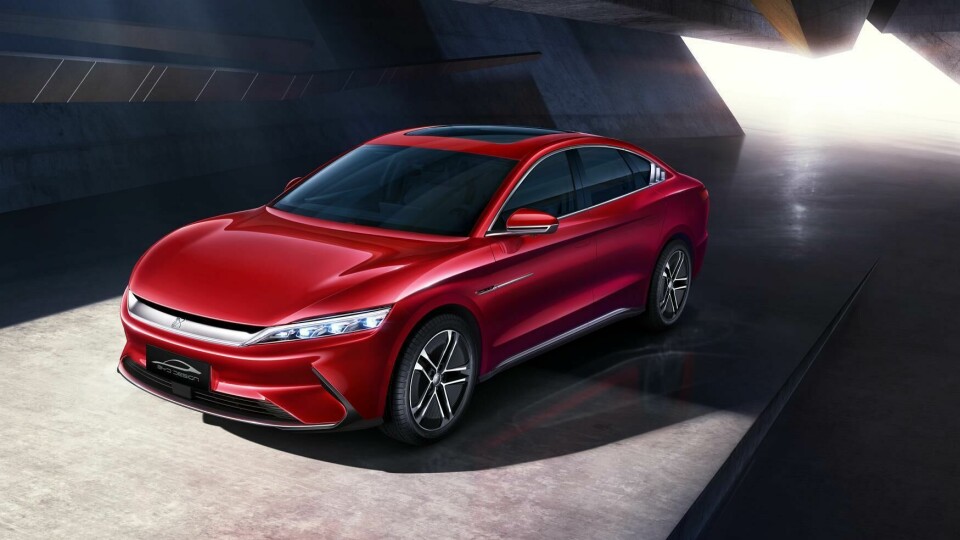 Chinese OEM BYD produces its own battery cells and aims to launch the Han EV in Europe, as well as China. BYD Han EV