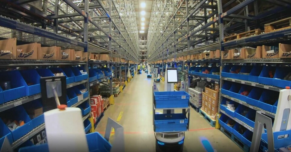 Locus Robotics offers robotics-as-a-service as a means to bring down the price of entry for companies adopting automation in the warehouse or factory LocusBots in Warehouse2