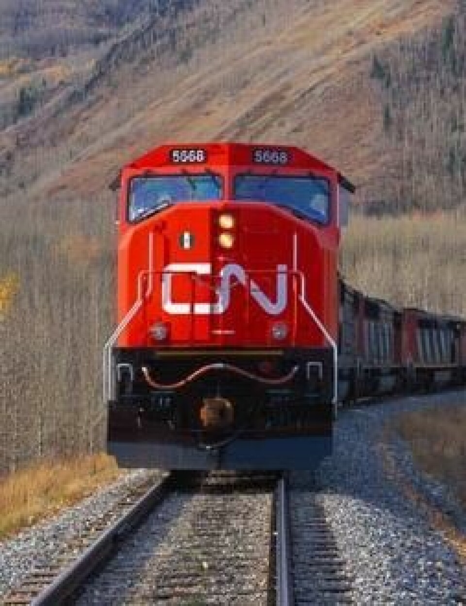CN recently opened new storefronts and capacity expansions for automotive, including its auto compound in New Richmond, Wisconsin and AutoMobile International ro-ro terminal CN_train_EF-2903-1